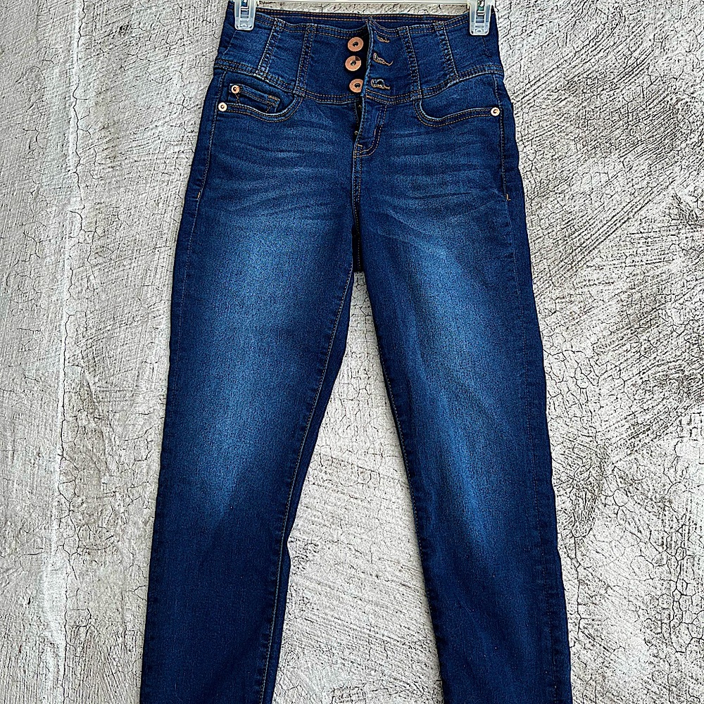 Girls Blue Skinny Jeans